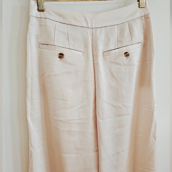 Banana Republic Satin Pleated Wide Leg Pants - Picture 10 of 14